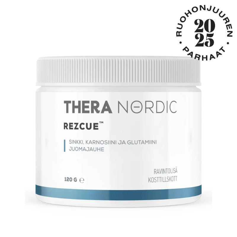 REZCUE Sinkkikarnosiini + Glutamiini, 240 g