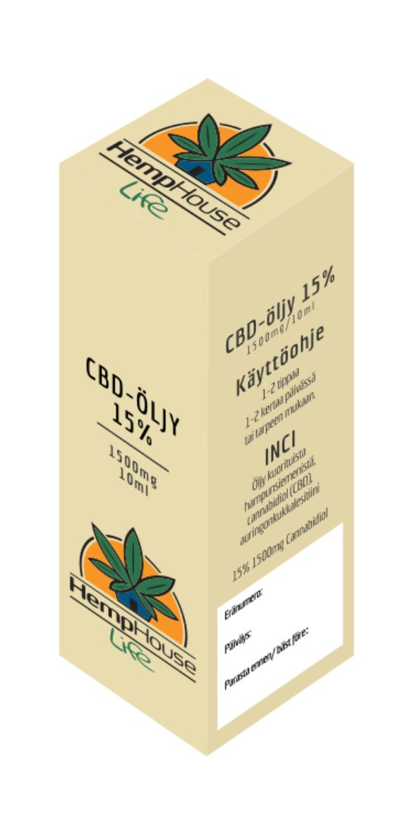 CBD-öljy 15%, 10 ml