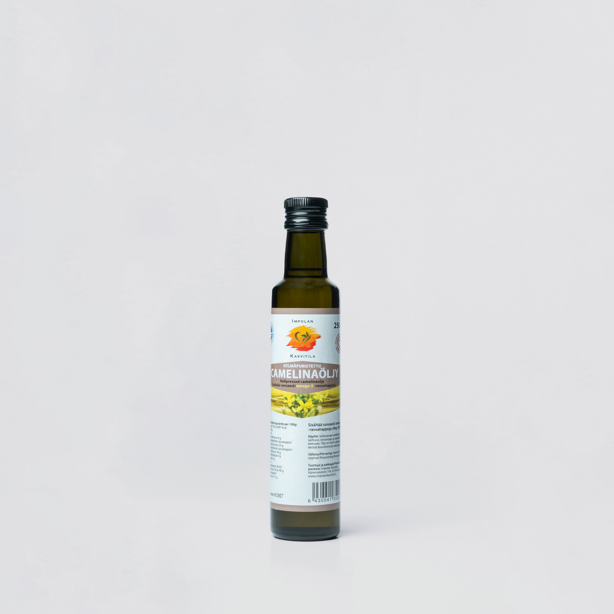 Camelinaöljy (kitupellavaöljy, ruistankioöljy), 250 ml