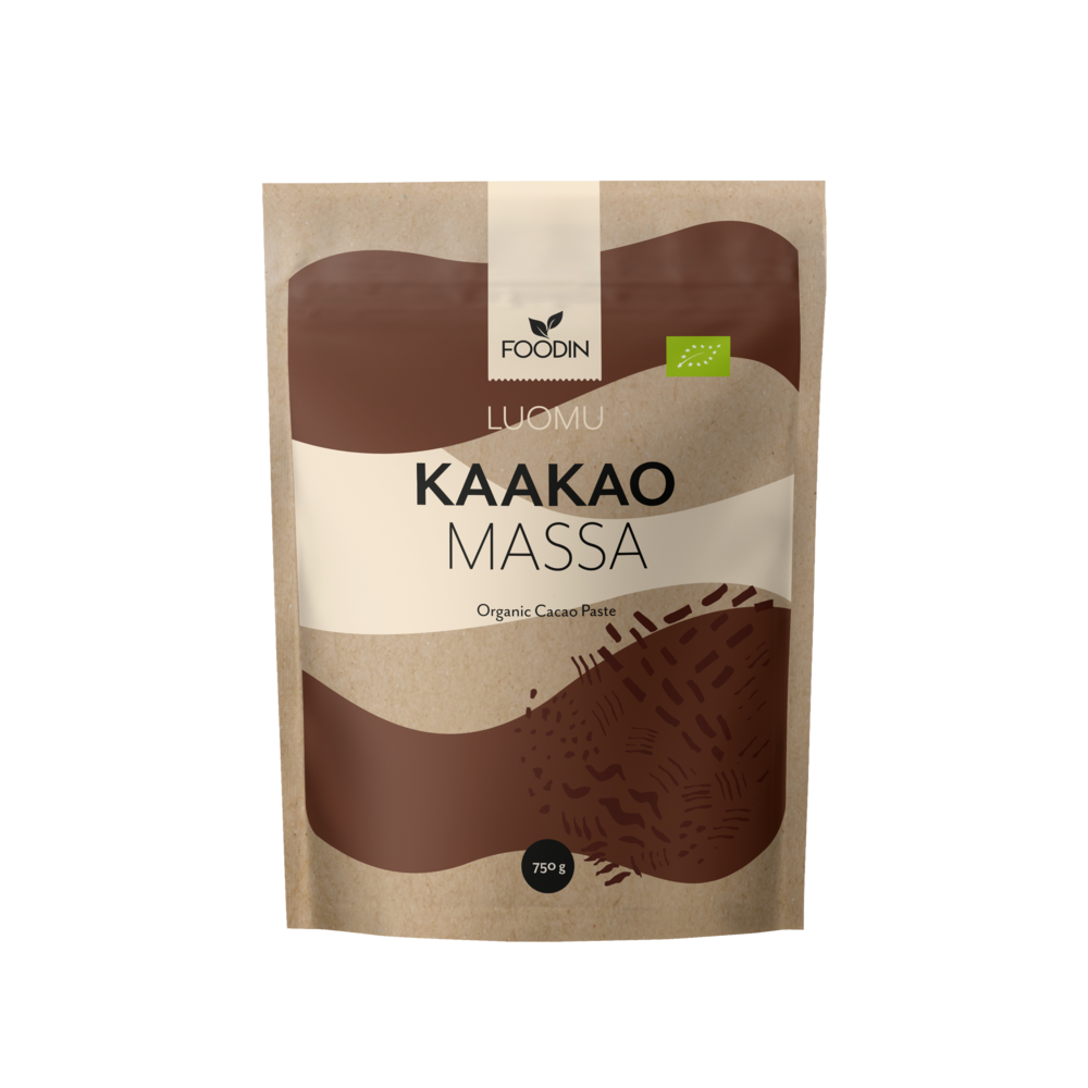 Raakakaakaomassa, 750 g