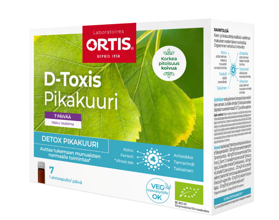 D-Toxis Detox-pikakuuri, vadelma