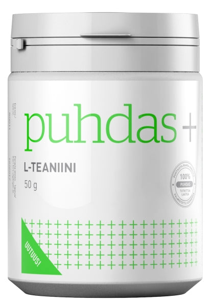 Puhdas+ L-Teaniini, 50 g.