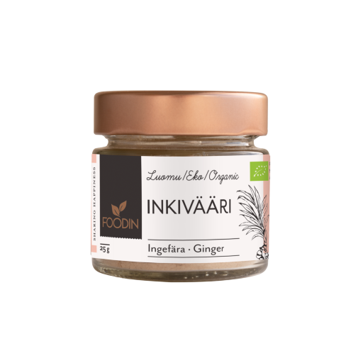 Inkiväärijauhe, luomu, 25 g