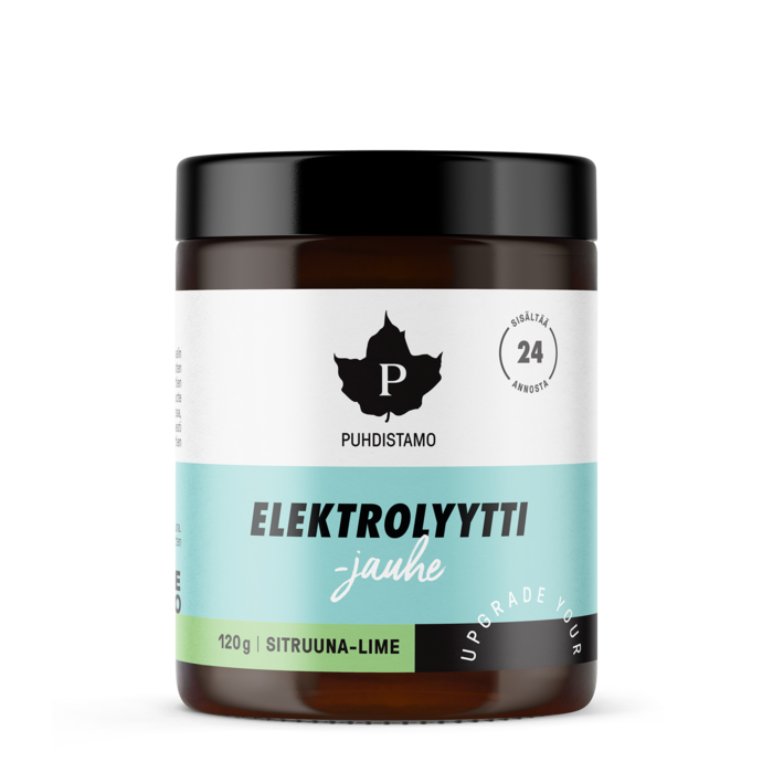 Elektrolyyttijauhe, sitruuna & lime, 120 g