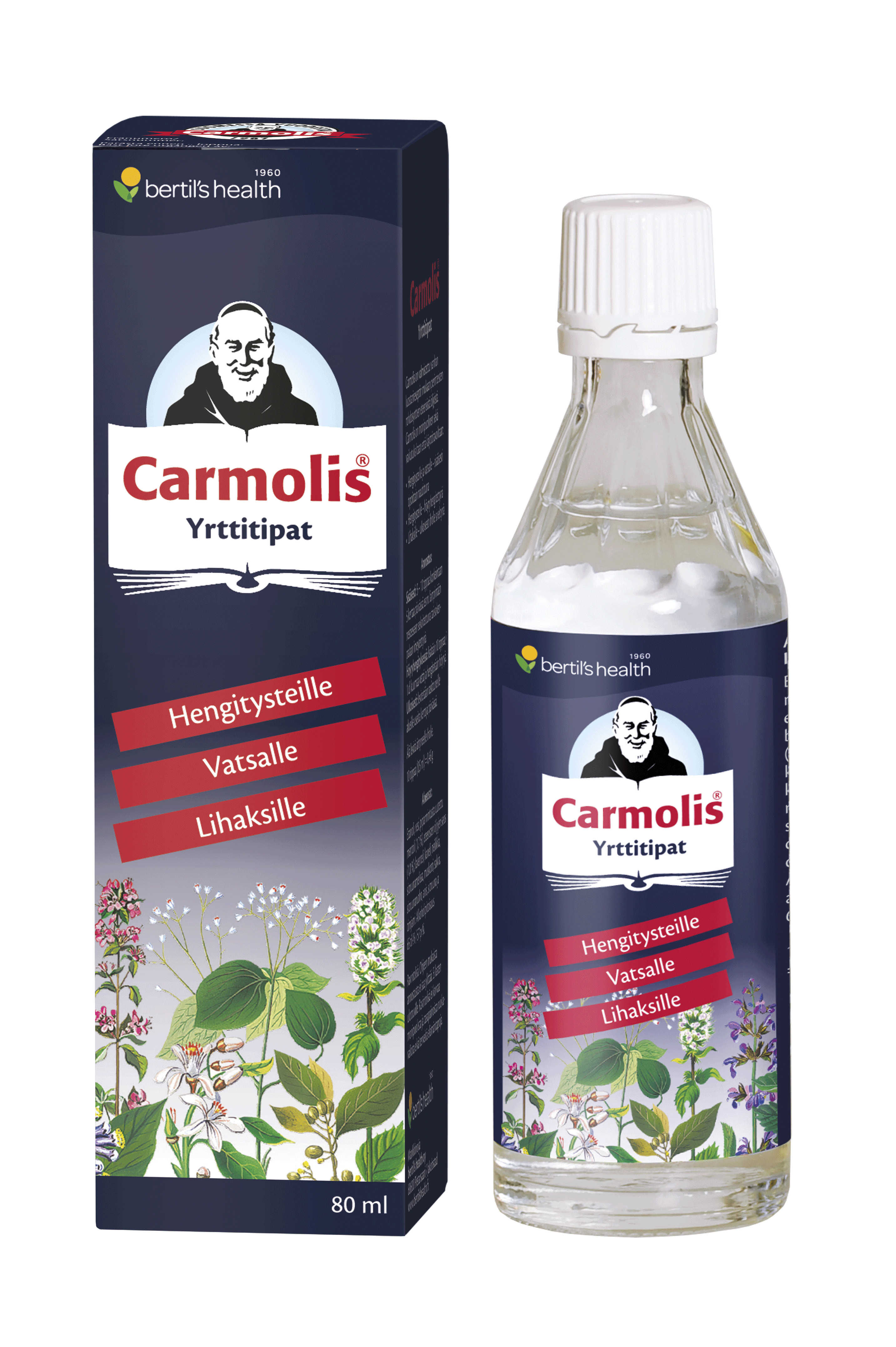 Carmolis-yrttitipat, 80 ml