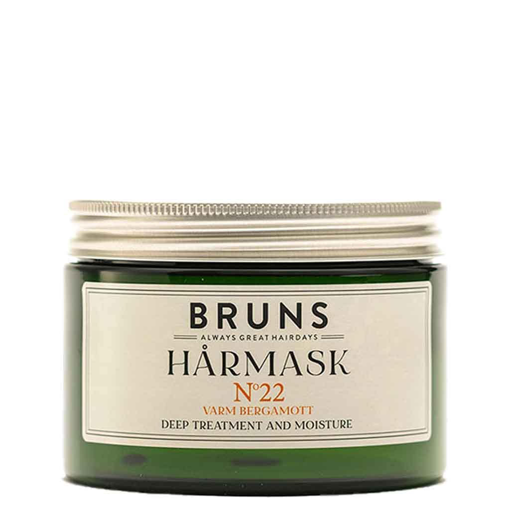 BRUNS Nr22 Warm Bergamot Hårmask - Bergamotti-hiusnaamio, 350 ml